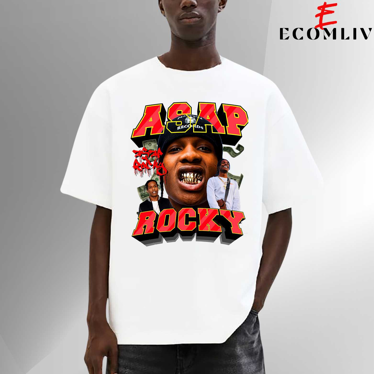 Asap Rocky Vintage Tee, Harlem Rap Shirt, Streetwear Merch